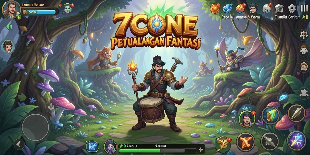 Tampilan screenshot 7CONE yang menunjukkan aksi petualangan seru.