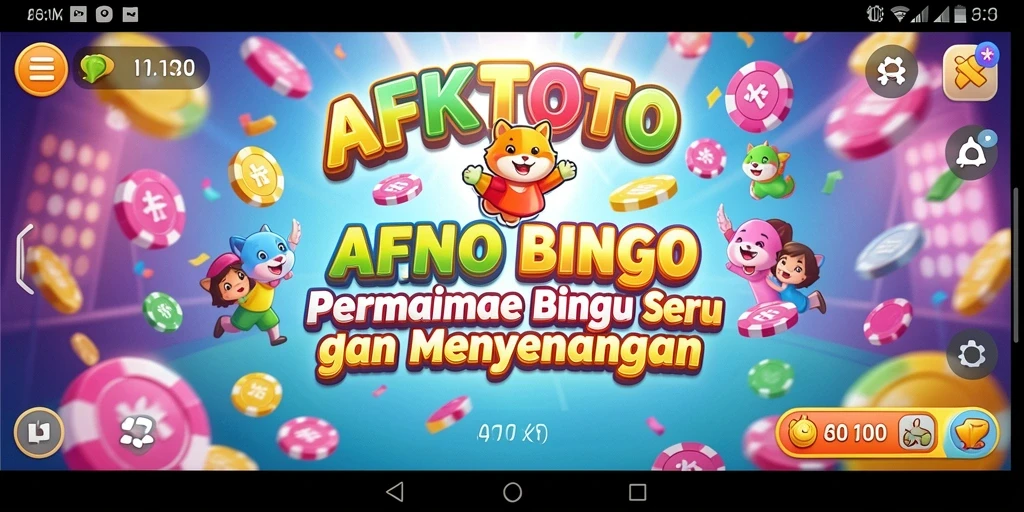 Tampilan gameplay Bingo yang mengasyikkan di AFKTOTO.