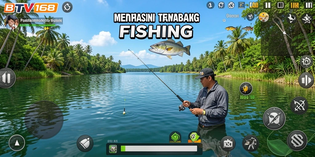 Tampilan menangkap ikan yang seru dalam BTV168.