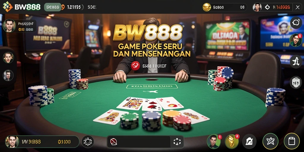 Gameplay seru dalam aplikasi Poker BW888 yang memikat.