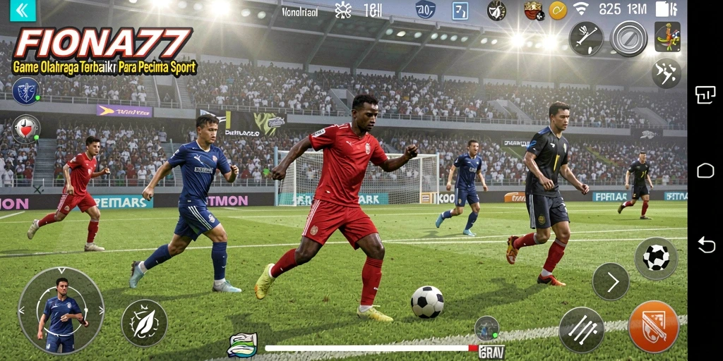Tampilan gameplay <strong>FIONA77</strong> dalam laga olahraga yang mendebarkan.