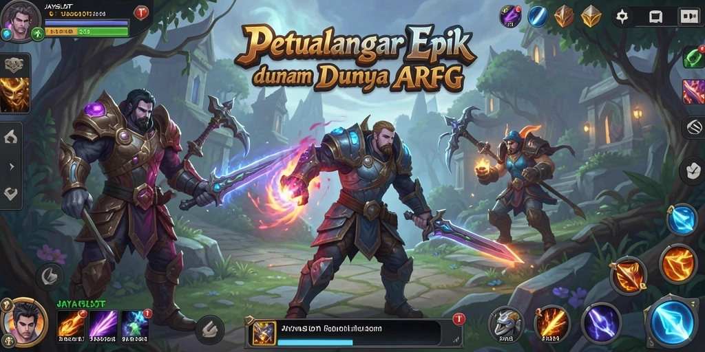 Tangkapan layar <strong>JAYASLOT</strong> menampilkan aksi seru dalam pertarungan ARPG.