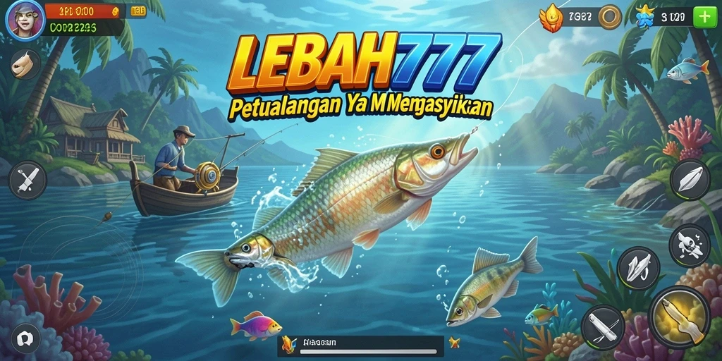 Gameplay memancing yang menarik dalam LEBAH777 di dunia virtual.