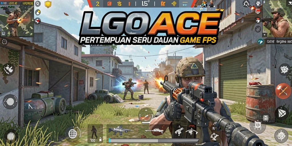 Gameplay LGOACE yang intens dan penuh aksi di arena pertempuran.