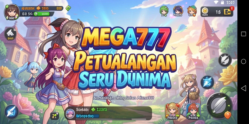 Tampilan gameplay seru dan memukau dari MEGA777 di dunia Anime.