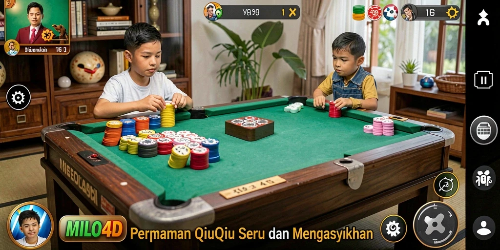Tampilan gameplay QiuQiu yang mengasyikkan di MILO4D.