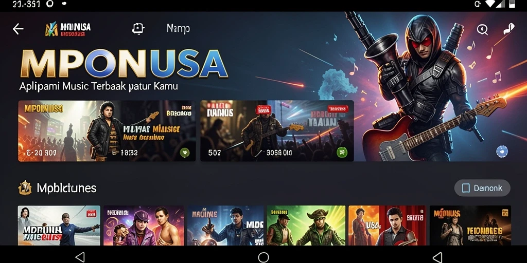 Tampilan gameplay MPONUSA yang dinamis dan interaktif.