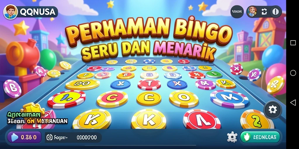 Screenshot gameplay Bingo di QQNUSA yang seru dan interaktif.