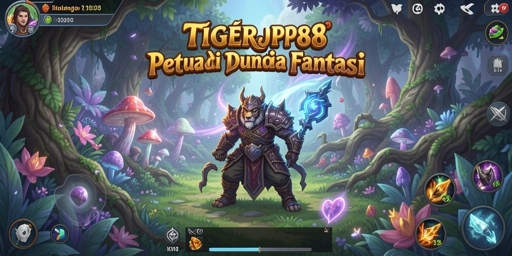 Screenshot gameplay luar biasa dari <strong>TIGERJP88</strong> menunjukkan dunia petualangan yang menakjubkan.
