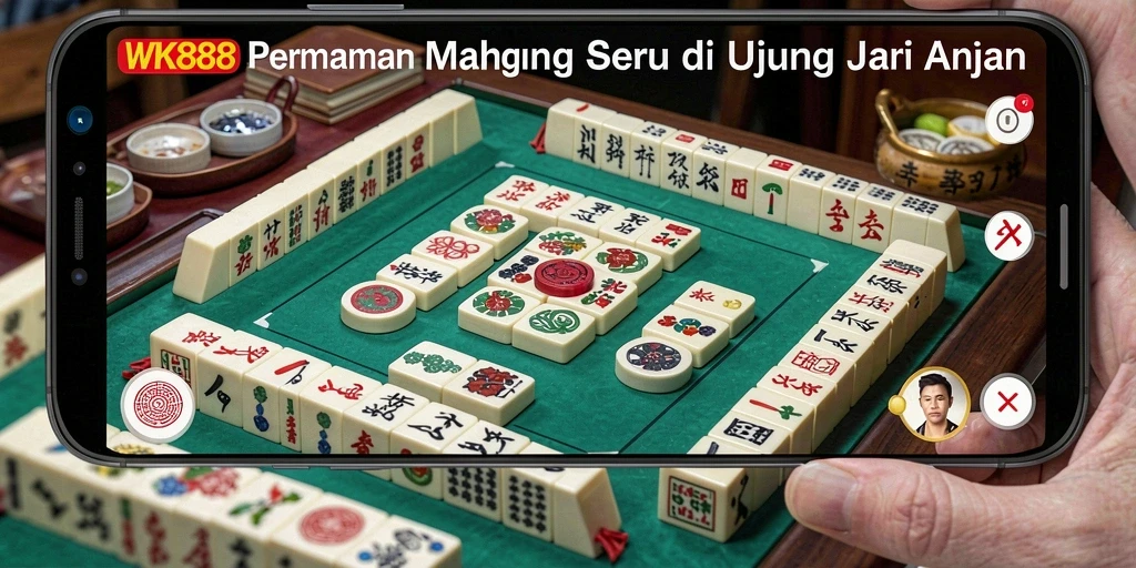 Tampilan screenshot gameplay WK888 yang menampilkan pengalaman bermain Mahjong.