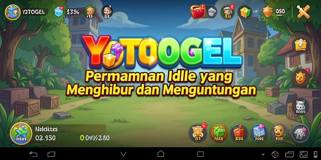 Tampilan gameplay utama YOTOGEL dengan elemen Idle yang menarik.