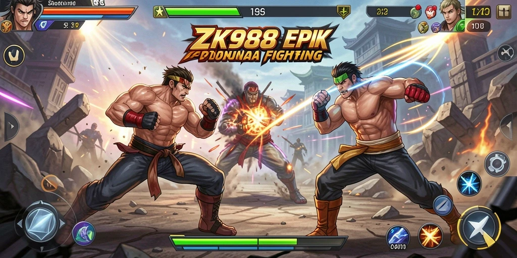 Tampilan aksi mendebarkan dalam gameplay ZK988 yang penuh adrenalin.