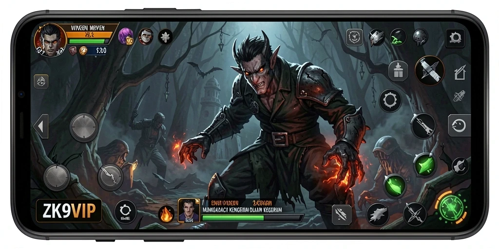 Gameplay ZK9VIP dengan suasana Horror yang mencekam dan menegangkan.